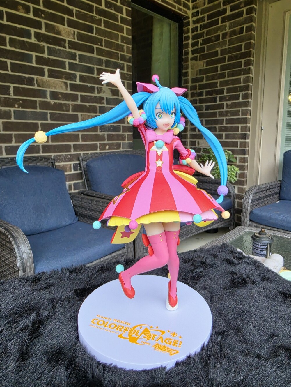 Colorful Stage Idol Figure - Pink & Blue Dress